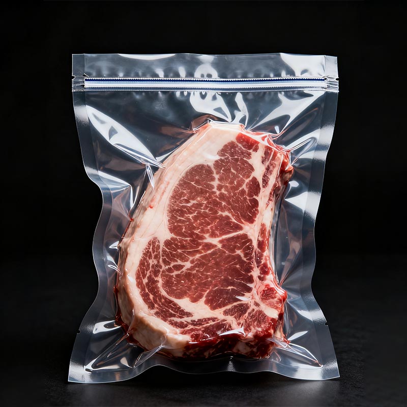 Meat packaging plastic vacuum bag