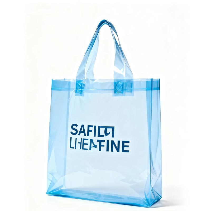 Plastic shopping bag na may pasadyang logo