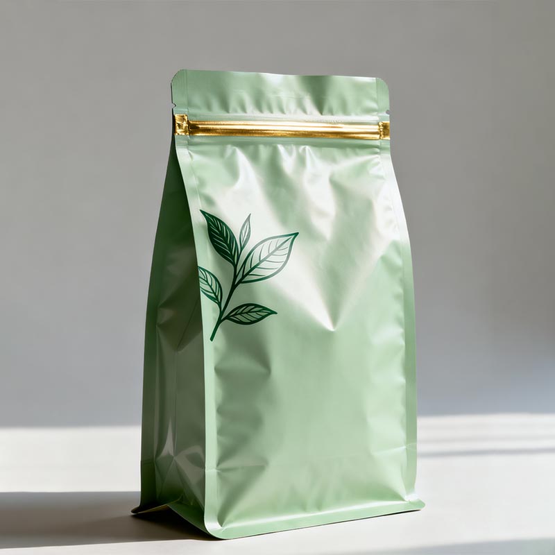Tea packaging plastic stand-up pouch